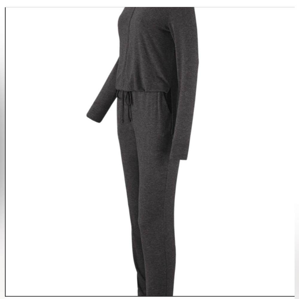 Cabi dark gray comfy jumpsuit size small - Picture 2 of 16